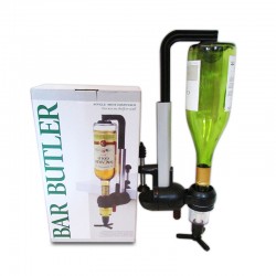 Dispensador para una botella con prensa para bar