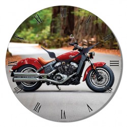 Reloj window moto americana roja