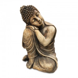 Buda en tonos tierra meditando