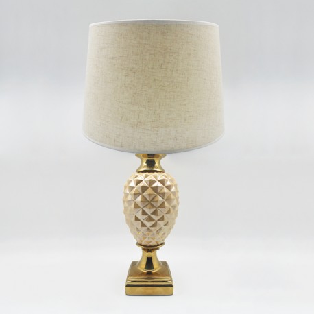 Lámpara gold diseño piña