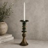 Candelabro Cobrizo Vela Delgada