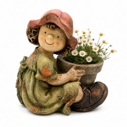 Niña Con Maceta