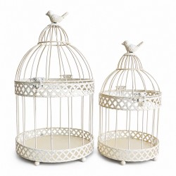 Set De Jaulas Blancas Vintage