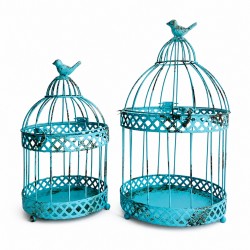 Set De Jaulas Turquesa Vintage